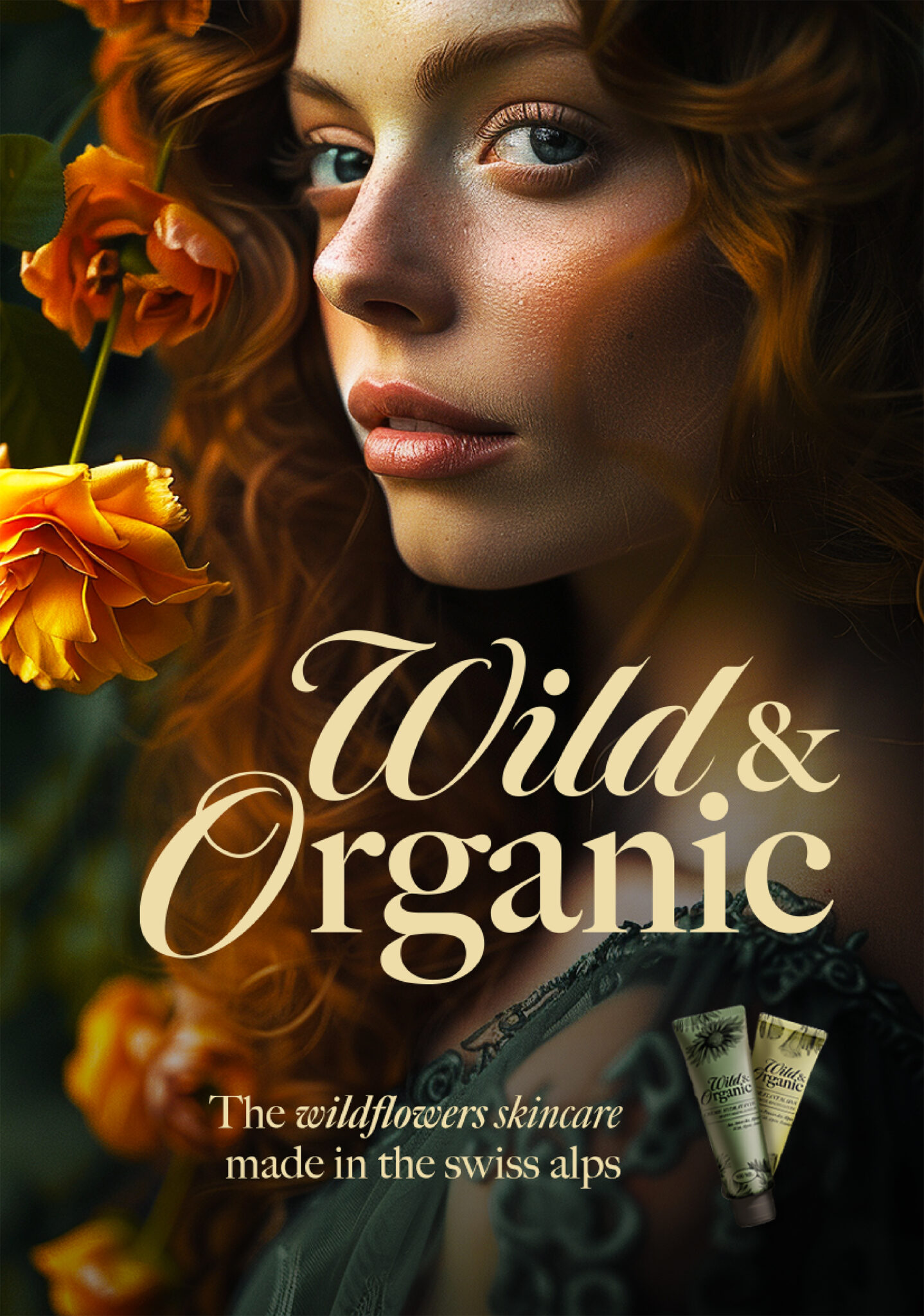Affiche Wild & Organic — the wildflowers skincare